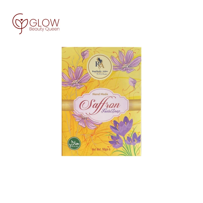 RupShoily Attire Hand Made Saffron Facial Soap (90gm) – প্রাকৃতিক উজ্জ্বলতা ও দাগহীন ত্বকের জন্য প্রিমিয়াম জাফরান সোপ